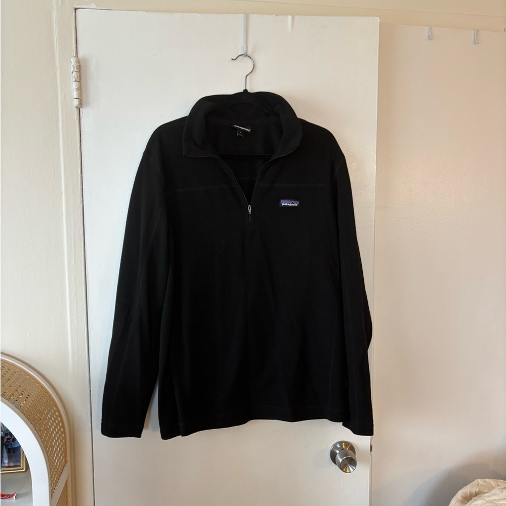 Patagonia Black Zip-Up Sweater - Micro D Pullover